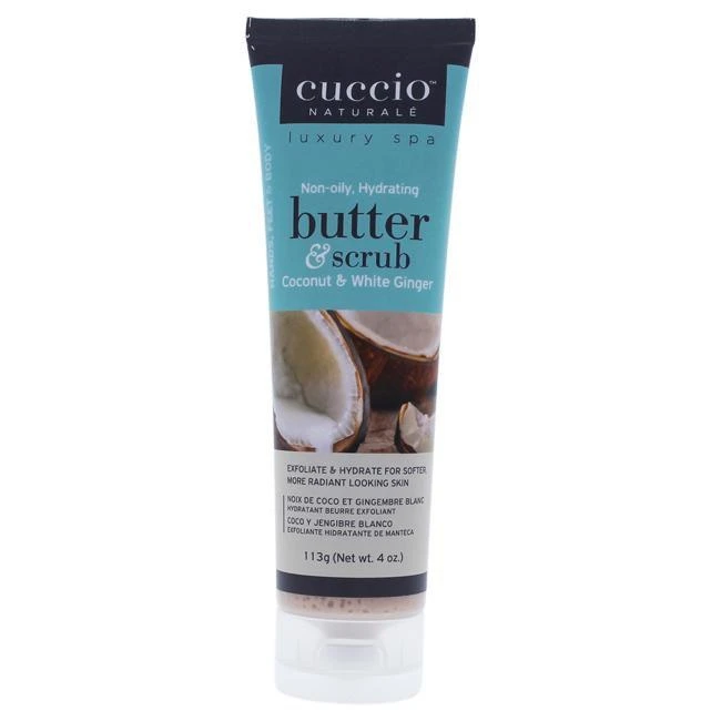 Butter And Scrub - Coconut And White Ginger By Cuccio For Unisex - 4 Oz Scrub 3 Butter And Scrub - Coconut And White Ginger By Cuccio For Unisex - 4 Oz Scrub