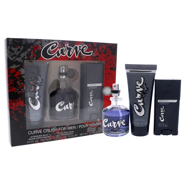 Curve Crush By Liz Claiborne For Men - 3 Pc Gift Set 3 Curve Crush By Liz Claiborne For Men - 3 Pc Gift Set
