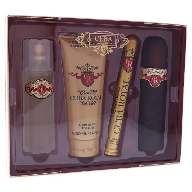 Cuba Royal By Cuba For Men - 4 Pc Gift Set 3 Cuba Royal By Cuba For Men - 4 Pc Gift Set