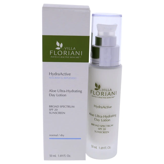 Ultra Hydrating Day Lotion SPF20 - Aloe By Villa Floriani For Women - 1.69 Oz Moisturizer 3 Ultra Hydrating Day Lotion SPF20 - Aloe By Villa Floriani For Women - 1.69 Oz Moisturizer