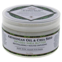 100% Organic Shea Butter Infused With Frankincense And Myrrh By Nubian Heritage For Unisex - 4 Oz Moisturizer