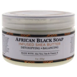 Shea Butter Infused With African Black Soap Extract By Nubian Heritage For Unisex - 4 Oz Lotion
